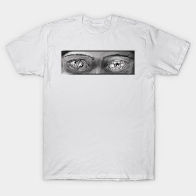 Crazy Eyes T-Shirt by Laura Beth Art